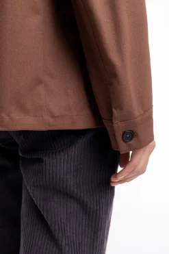 Online Rotholz Zip Jacke Aus Bio-Baumwolle Braun